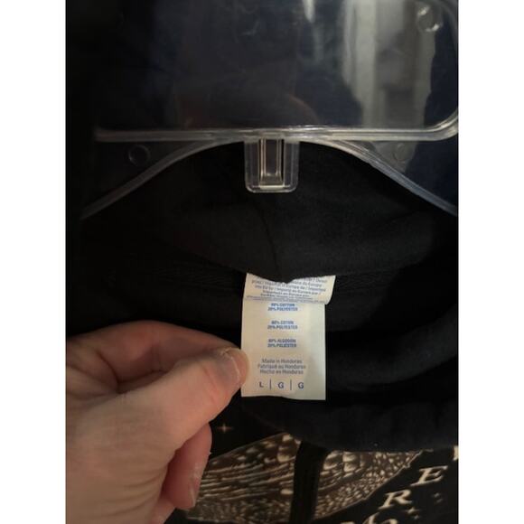 Edgar Allan Poe Nevermore The Raven Pullover Hoodie Gothic Witchie Sz Large - Picture 6 of 6